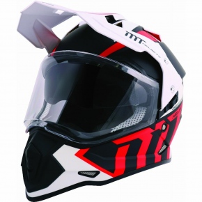 Casque MT DS Team Blanc Rouge XXL