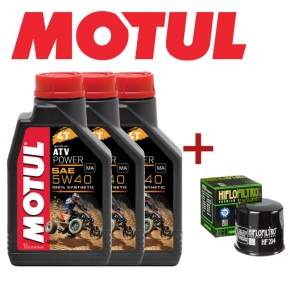 Ensemble de changement d huile 100 Synthétique - Motul 5W40
