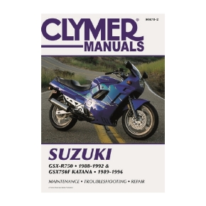 Clymer Manuel du Suzuki GSX-R750, 88-92 and GSX750F Katana 89-96