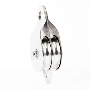 PortableWinch Poulie double à côtés oscillants