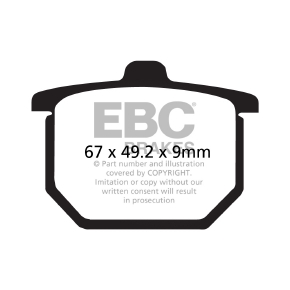 EBC Plaquettes de frein de route V-Pad semi-métallique EBC