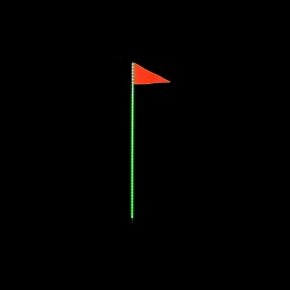 QuakeLed Lumière Whip avec drapeau