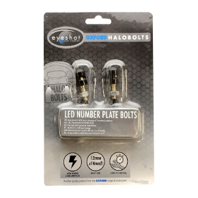 OxfordProducts Vis-lumières de plaque d'immatriculation - Halo Bolts