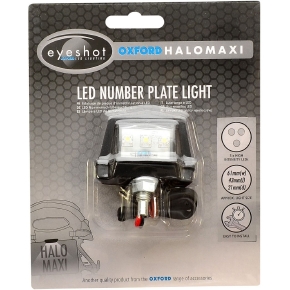 OxfordProducts Lumière de plaque d'immatriculation - Halo Maxi